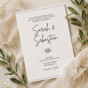 Minimalist Wedding Invitation